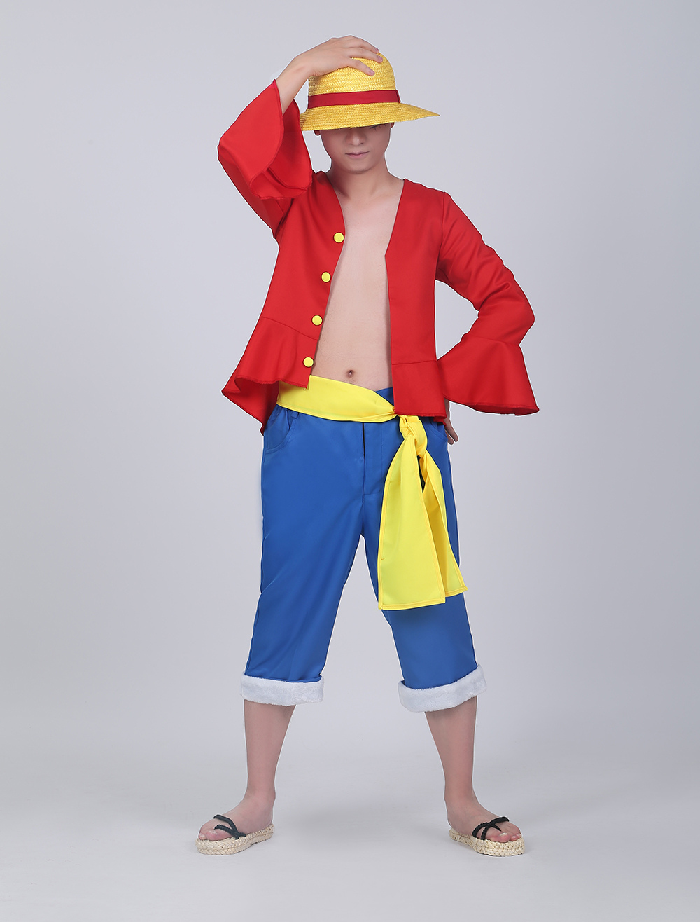 Roupa De Cosplay Cos Luffy De Uma Peça