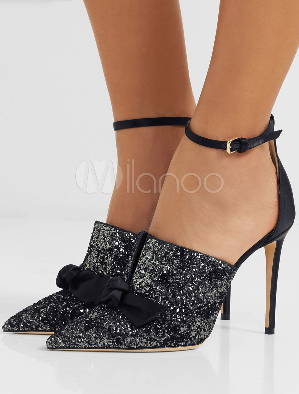 Black Party Shoes Women High Heels 