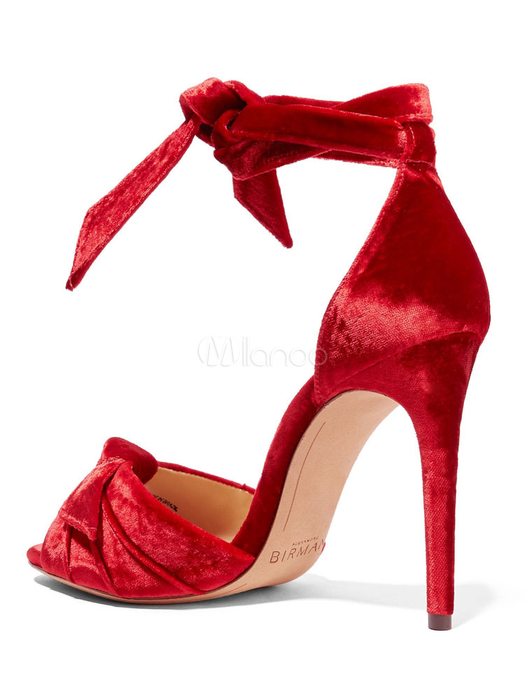Sandalias Tacón Peep Stiletto De Para Novias Toe Punter R345jqAL
