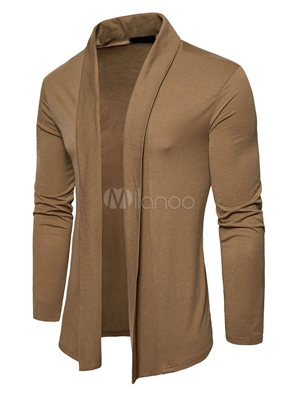 khaki cardigan mens