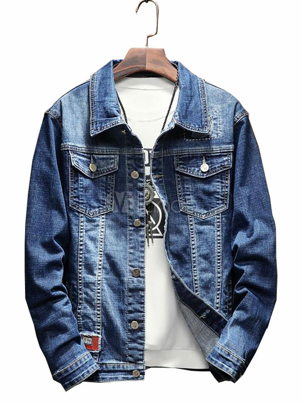 short sleeve denim jacket mens