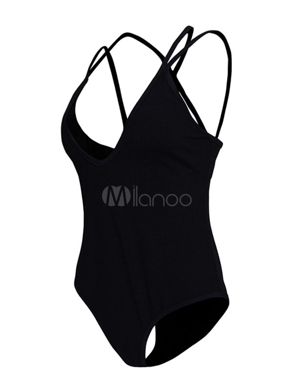 Maillot De Bain Fascinant Piece Hawa En En Polyester Noir Avec Lacet