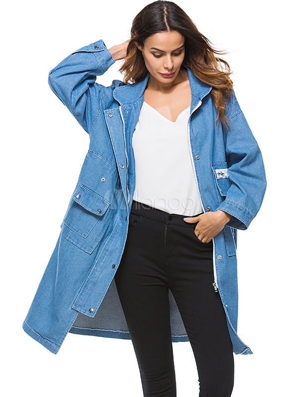 light blue spring coat