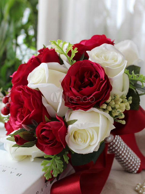 Bouquet Rosso Sposa.Bouquet Da Sposa Fiori Per Il Matrimonio Matrimonio Rosso Rotondo