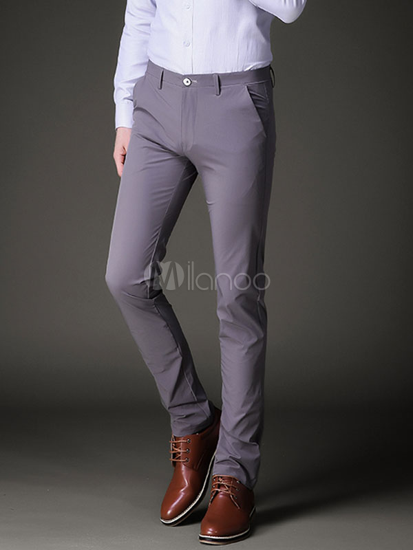 slim fit business casual pants