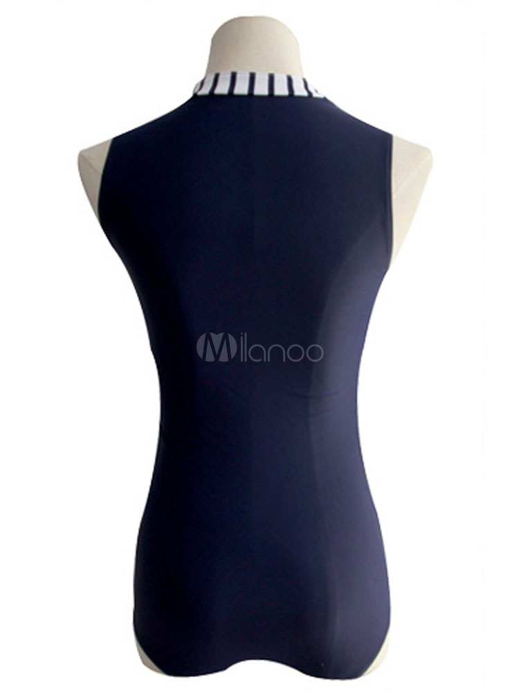beau maillot de bain 1 de plage en polyester bleu beau maillot de bain 1 de plage en polyester bleu