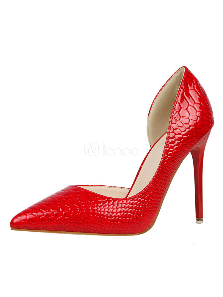 zapatos de vestir rojos