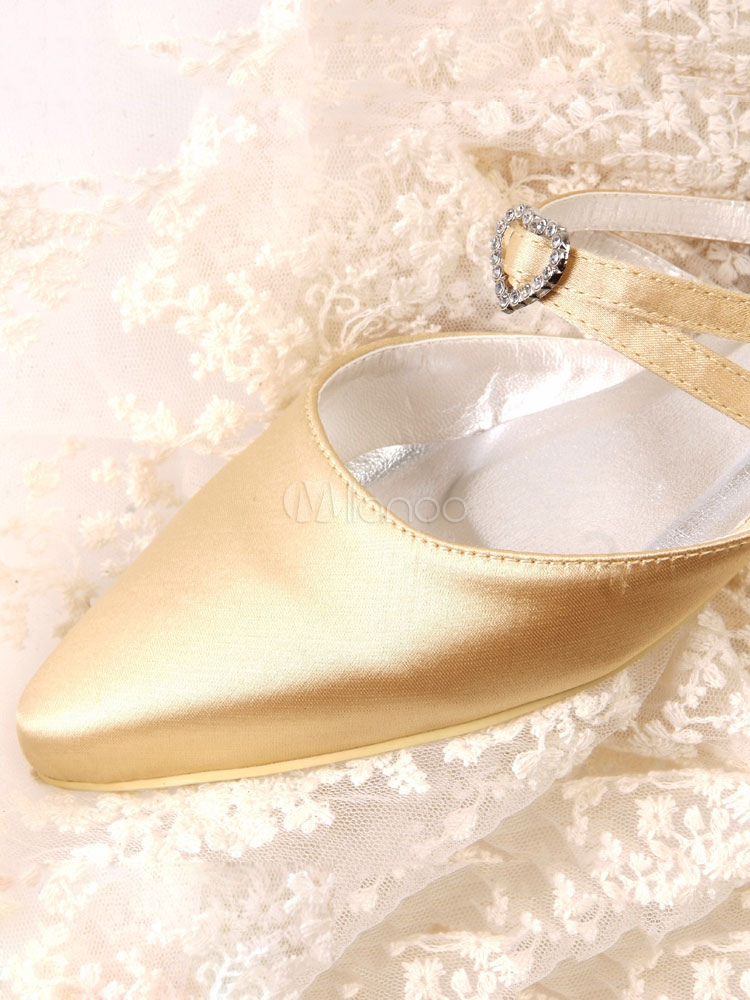 gold wedding guest shoes