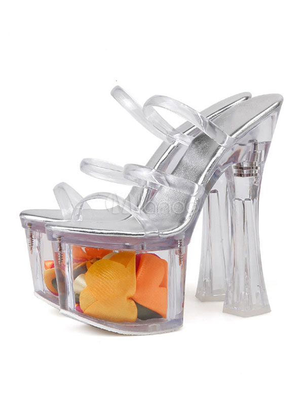 high heel jelly shoes