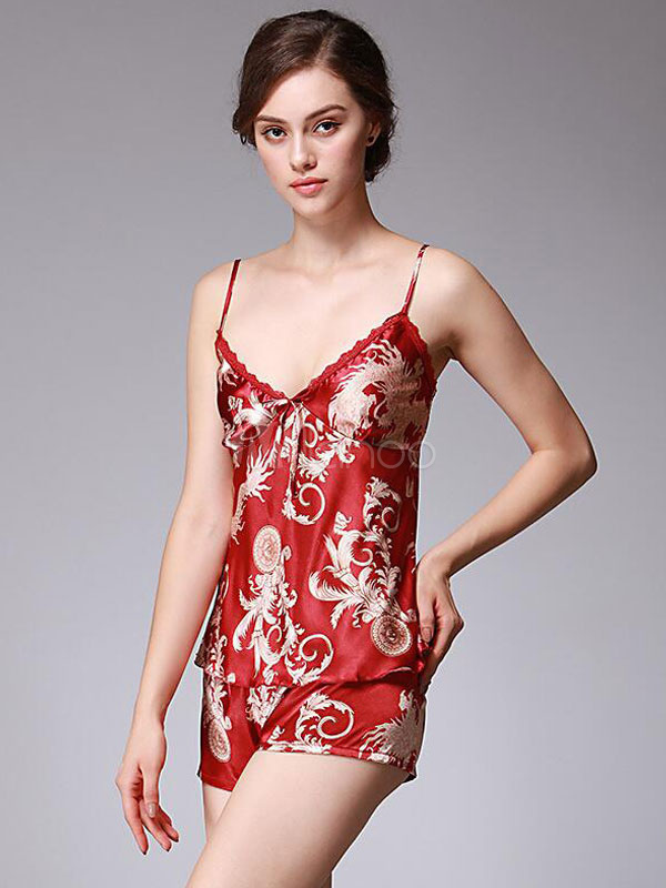 Chemise De Nuit Femme Manches Courtes - Col En V Boutonnée - Tissu Doux Polyester - Taille S à XXL