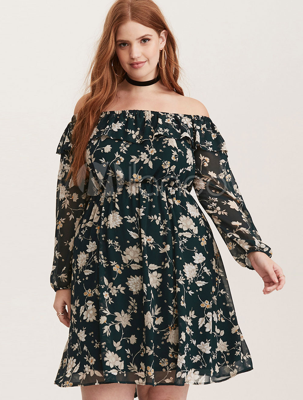 plus size bardot dress