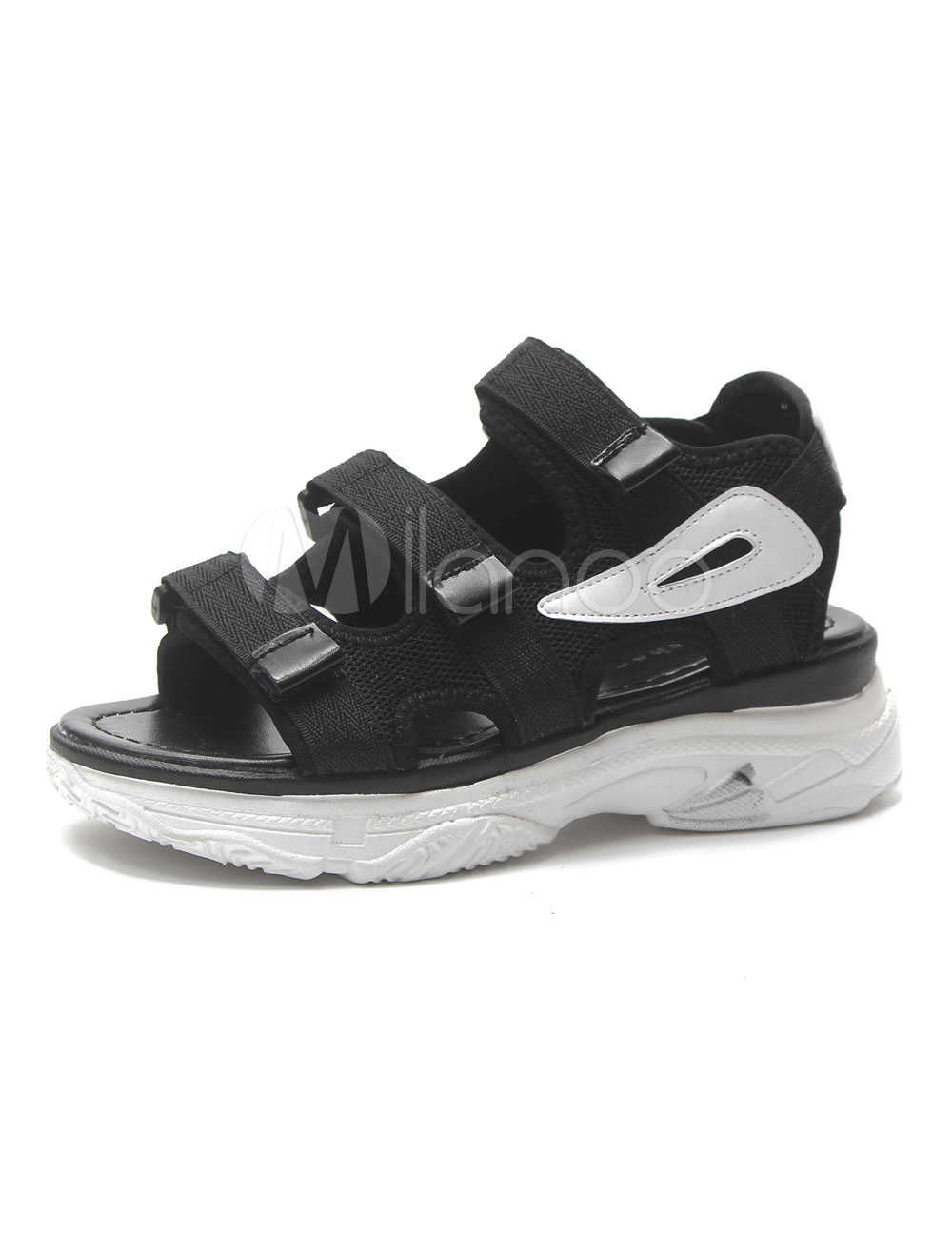 open toe velcro shoes