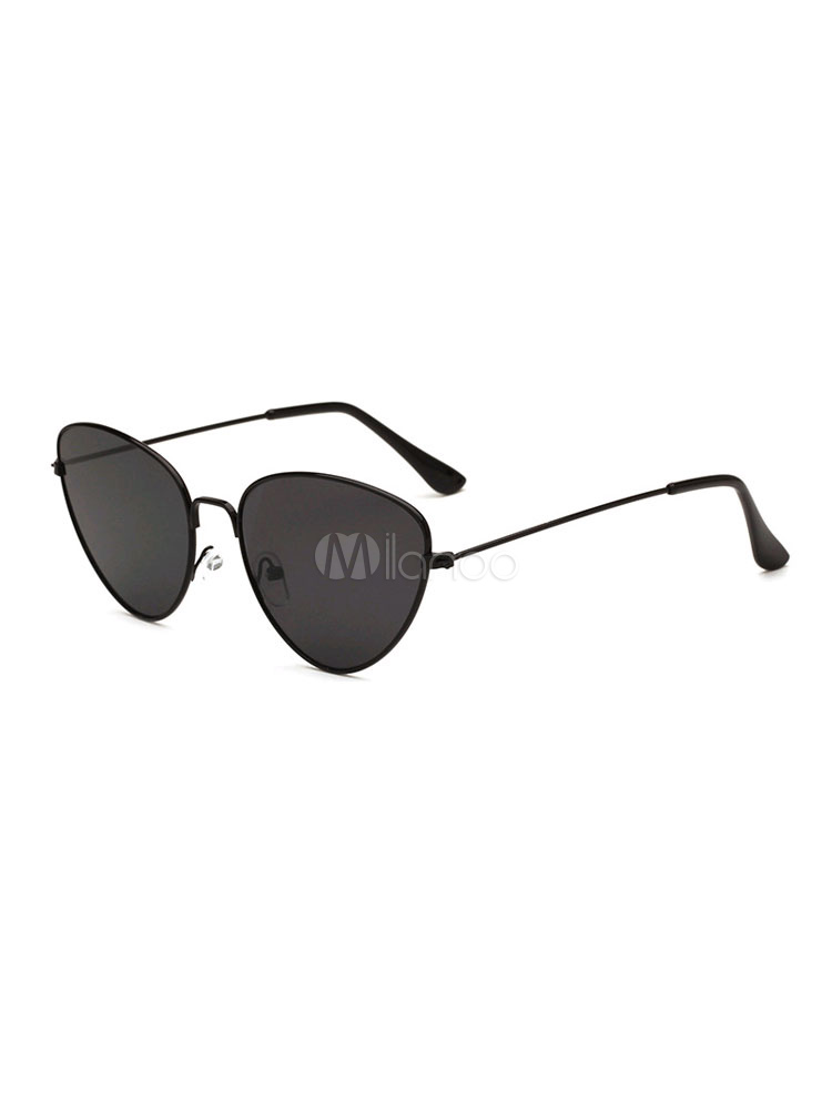 Occhiali da sole da donna neri Occhiali da sole a cerchio completo -  Milanoo.com