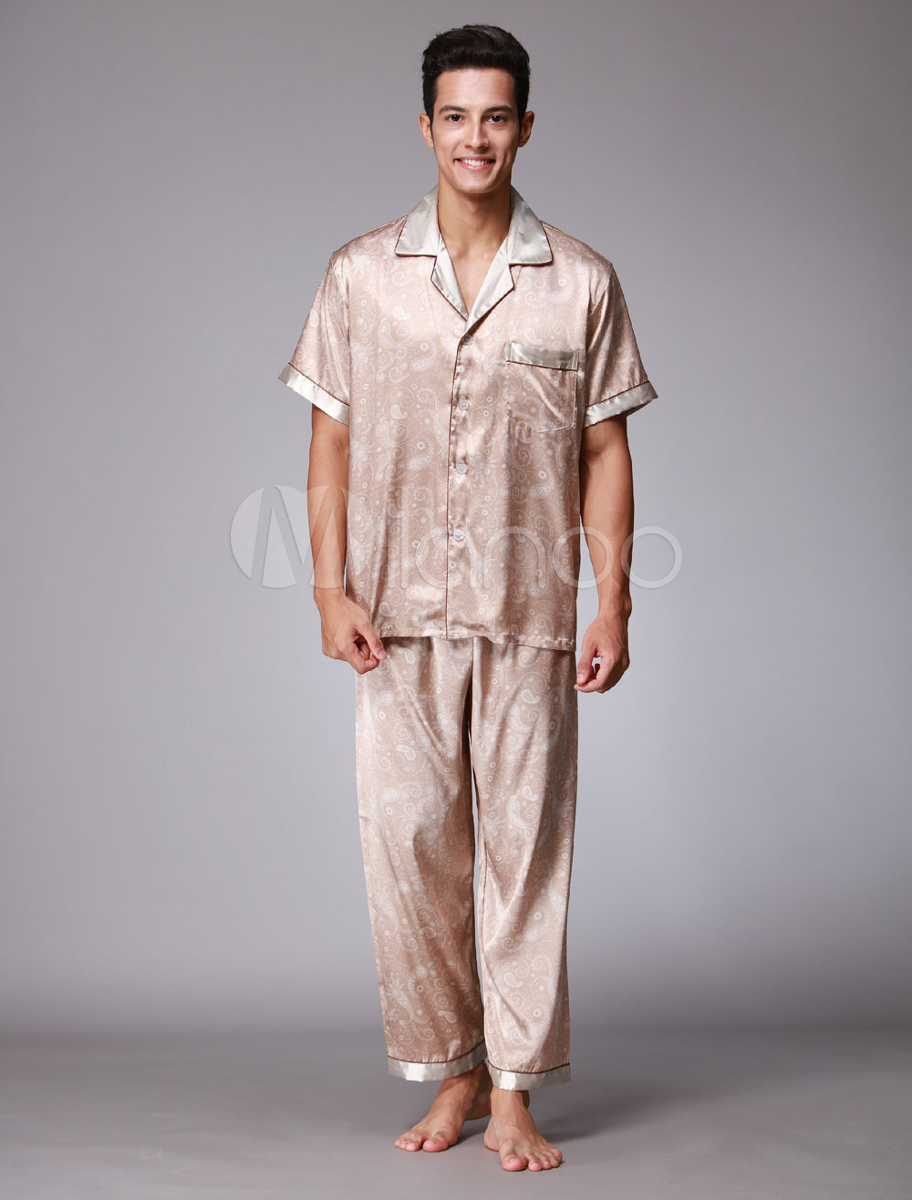 tan pajama set