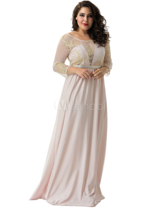 soft pink dress plus size