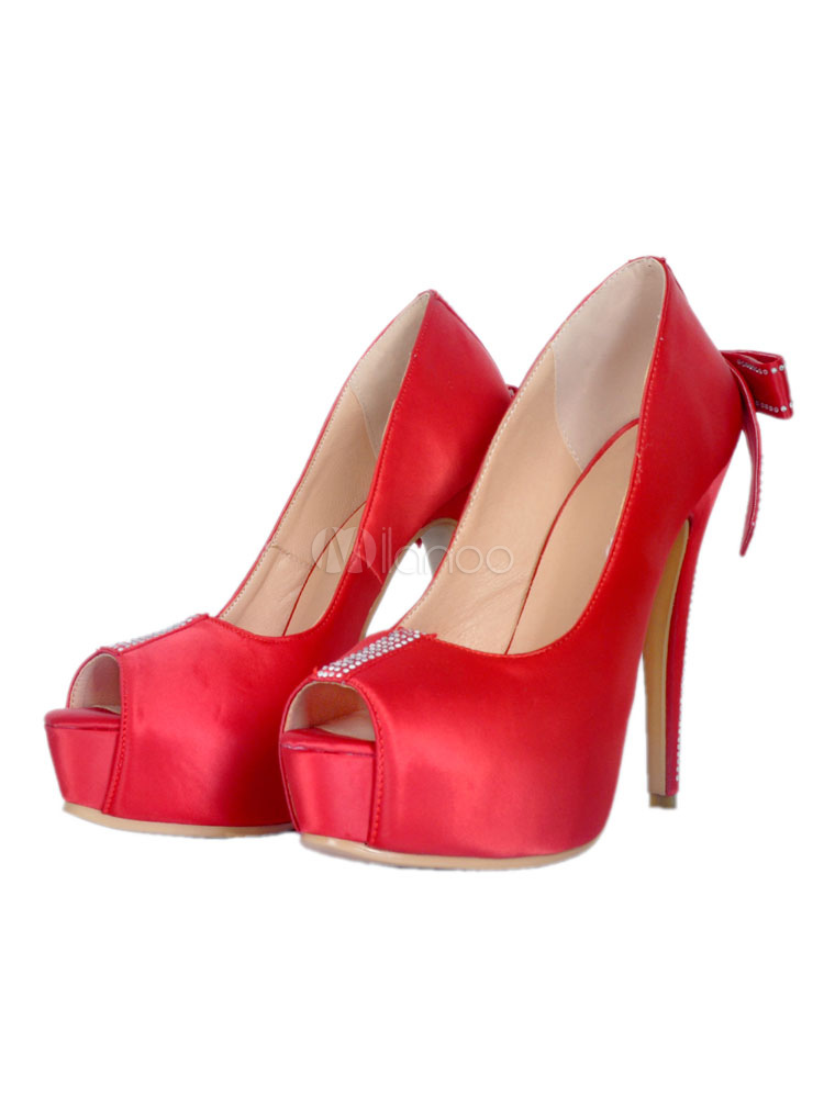 scarpe da sposa rosse