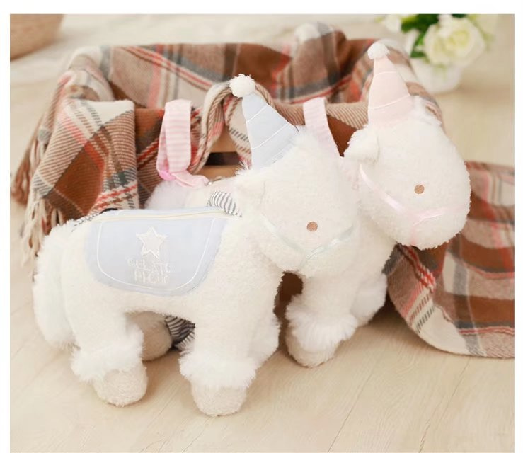 Costumes Lolita | Sweet Lolita Bag Unicorn Plush Light Sky Blue Lolita Shoulder Bag - KW09131