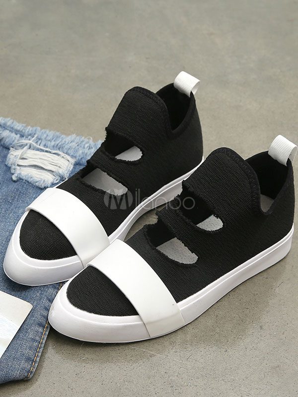 Skate Sneakers De Chaussures Pointu Femmes Blanches Bout Cut Out 1JcTlF3uK