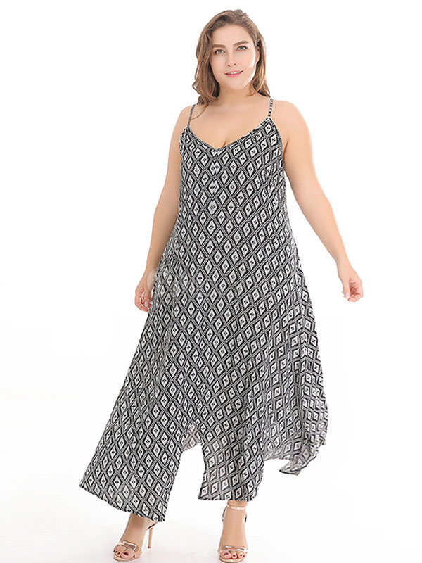 plus size maxi slip dress