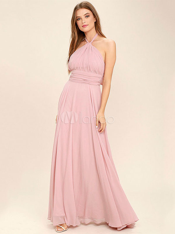 robe ete rose poudre