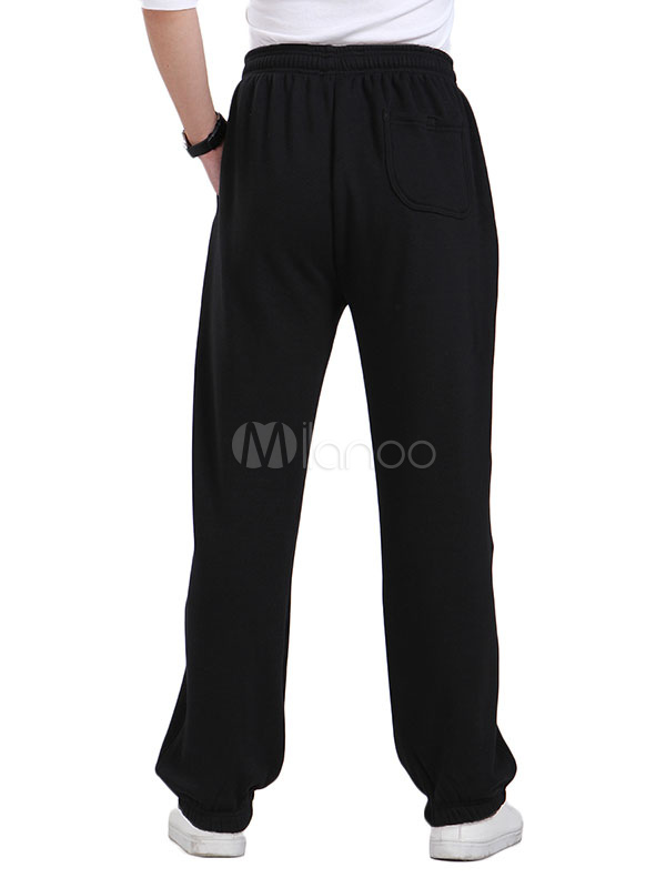 Pantalón de chándal de hombre con estampado de tallas grandes Pantalón de  chándal de pierna suelta de algodón - Milanoo.com