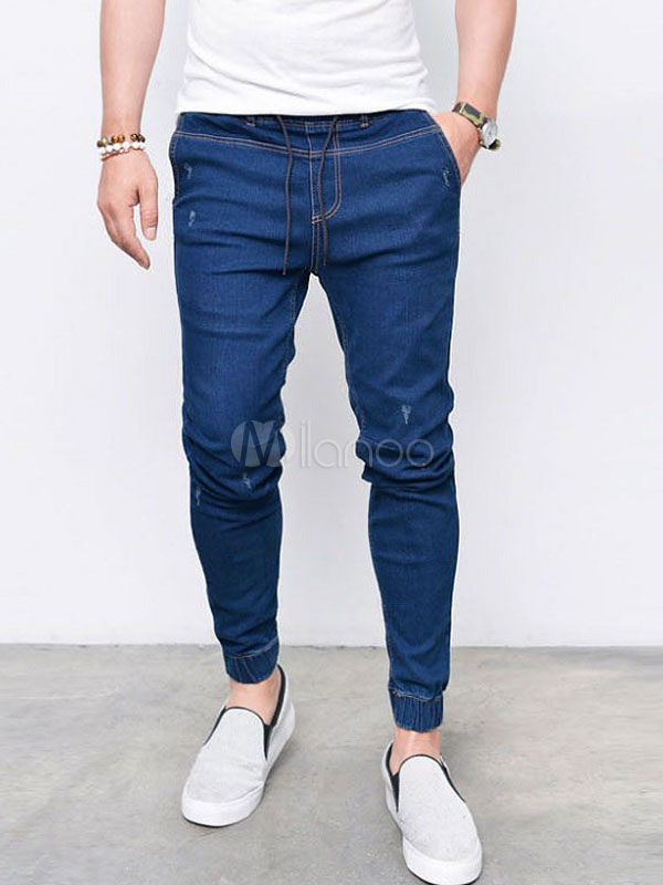 plus size denim slacks