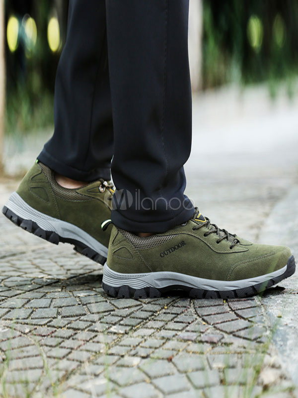 Scarpe sportive da uomo Scarpe scamosciate con lacci e punta rotonda in  camoscio - Milanoo.com