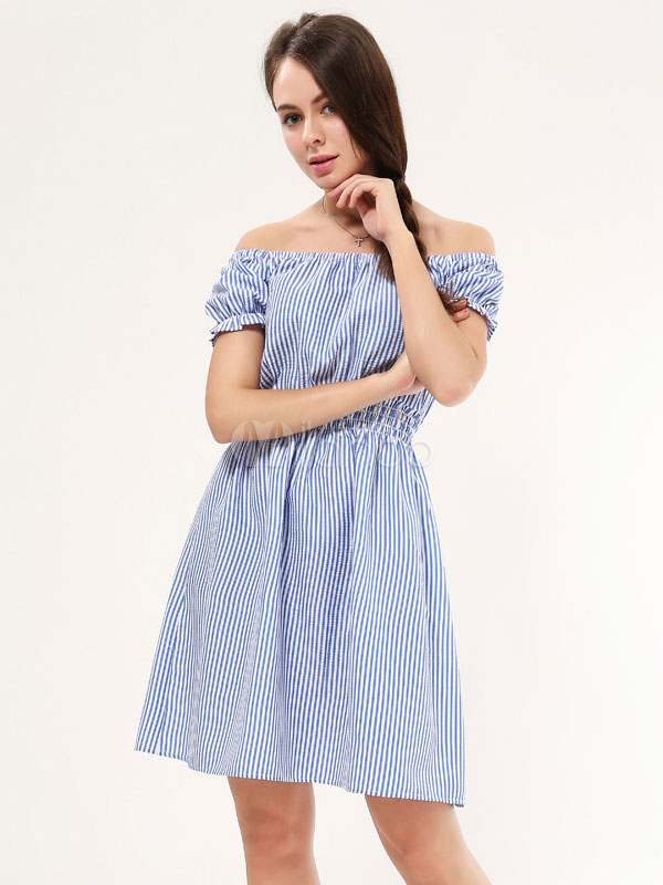 blue cotton sundress