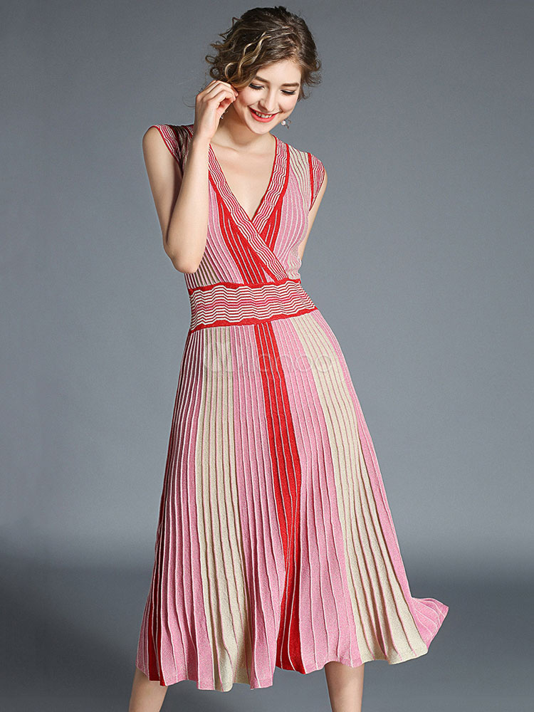 pleated summer dress