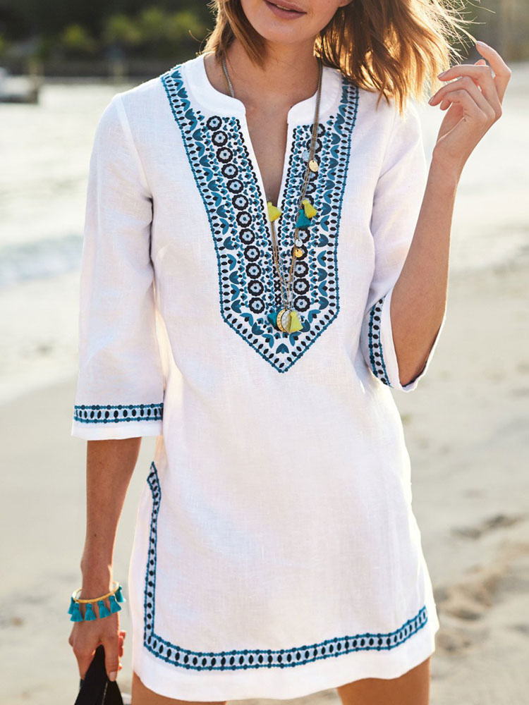 embroidered summer dresses