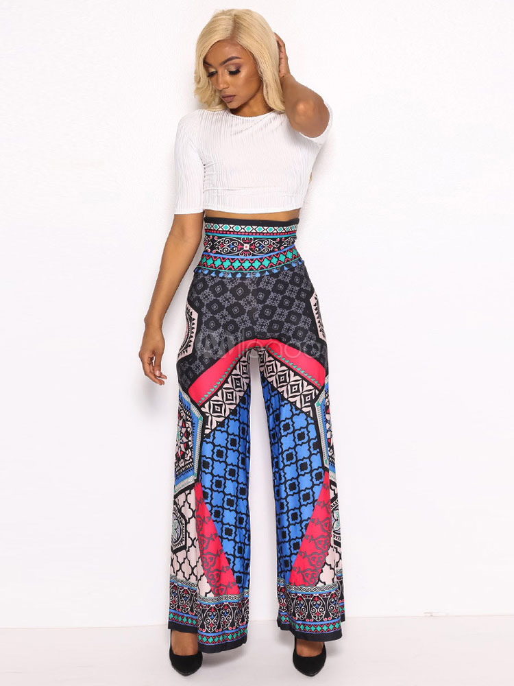 high waisted boho pants