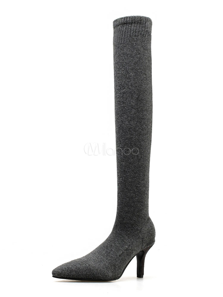 bottes hautes chaussettes