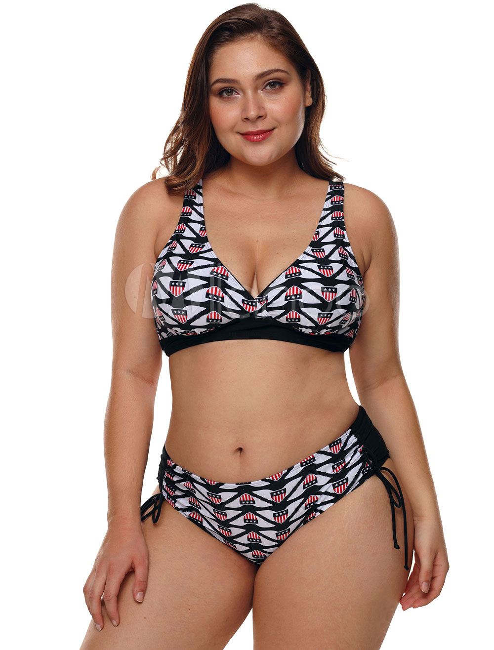 Maillot De Bain Deux Pièces Sexy Pour Femme Avec Motif Drapeau De La République Dominicaine