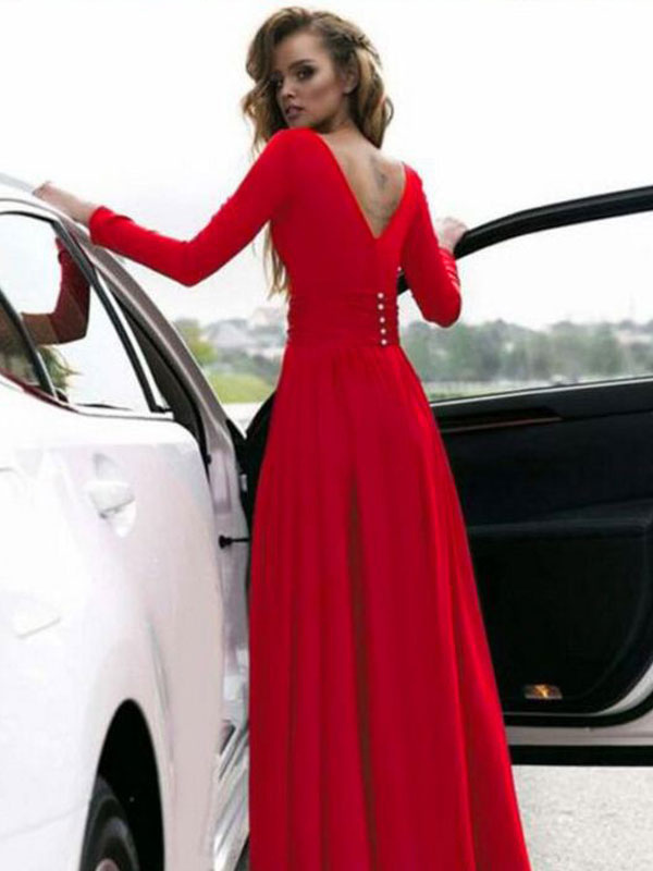 maxi dress long sleeve formal