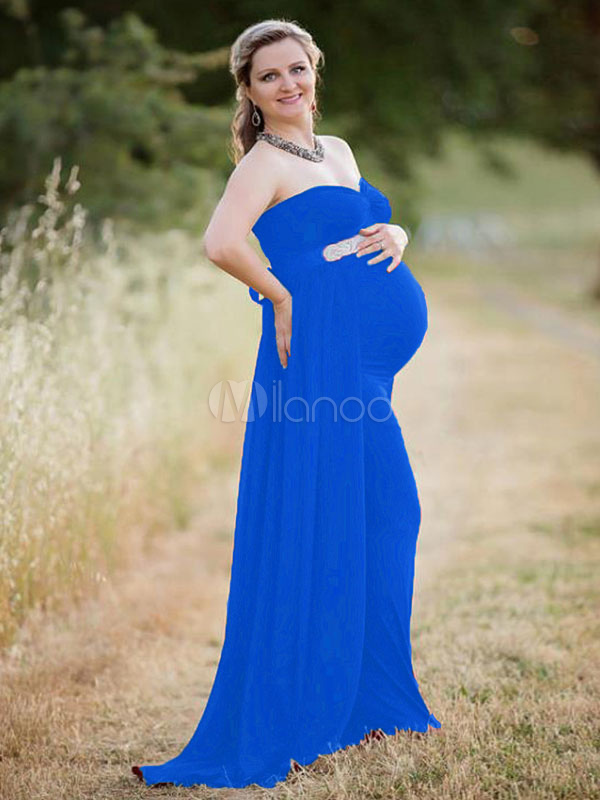 Con Dress Photoshoot Maxi Strapless Baby Shower Con Dress Photoshoot Maxi Strapless Baby Shower No 5