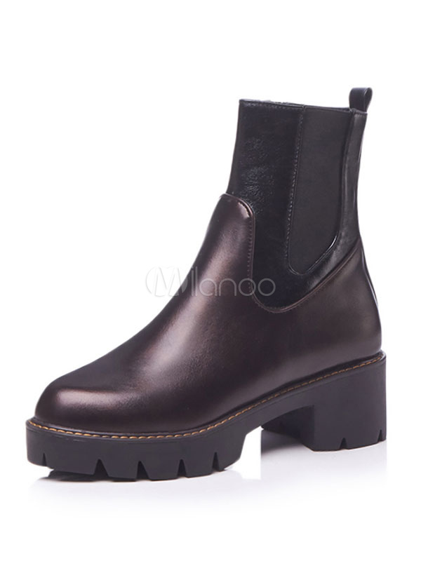 ladies brown chelsea ankle boots