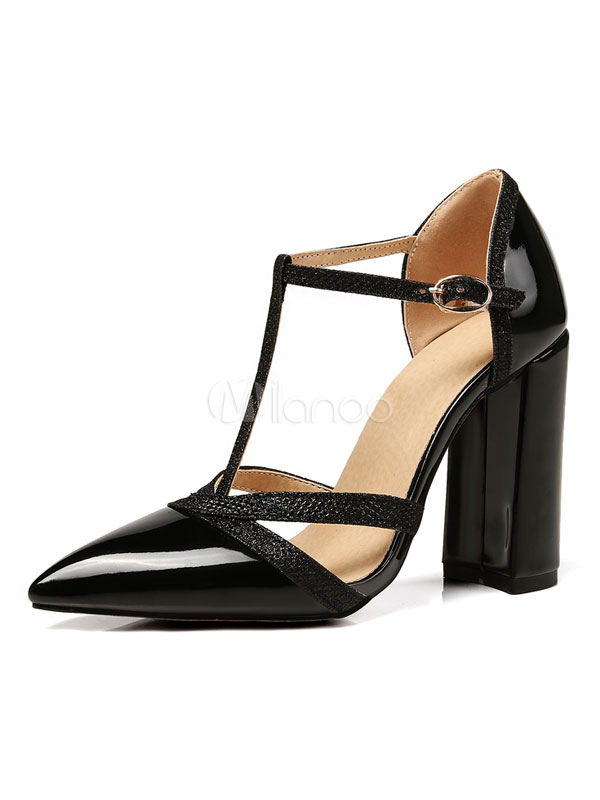 chaussure bout pointu talon carre