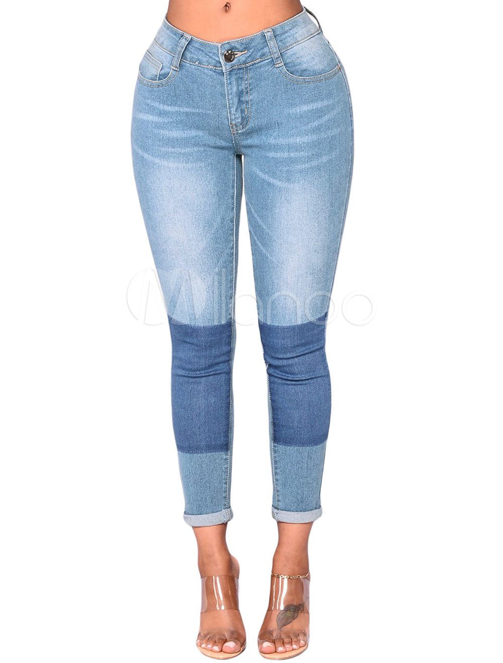 two tone jeans womens