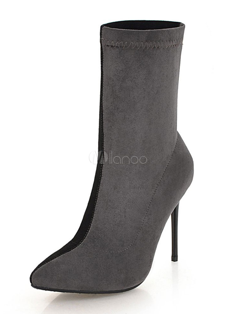 spitze stiefeletten wildleder