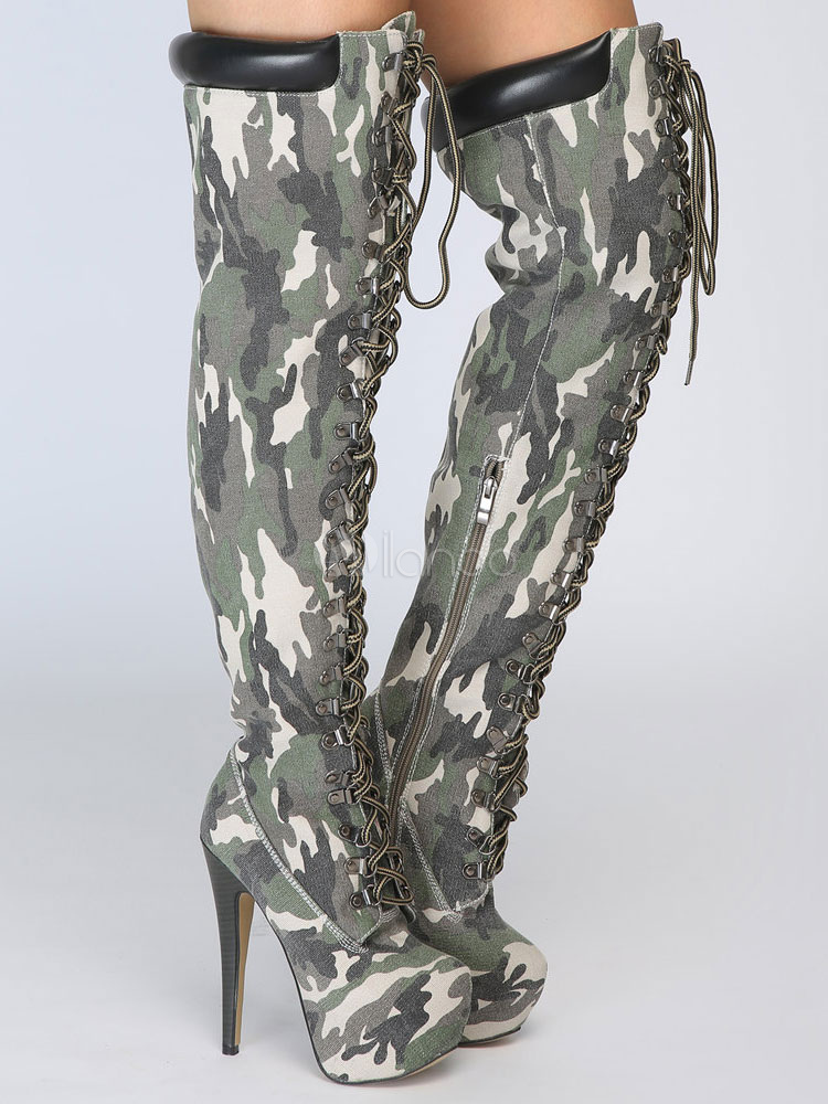 hunter green knee high boots