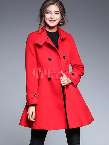 stand collar peacoat