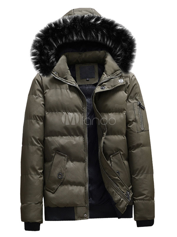 mens puffer jacket no hood