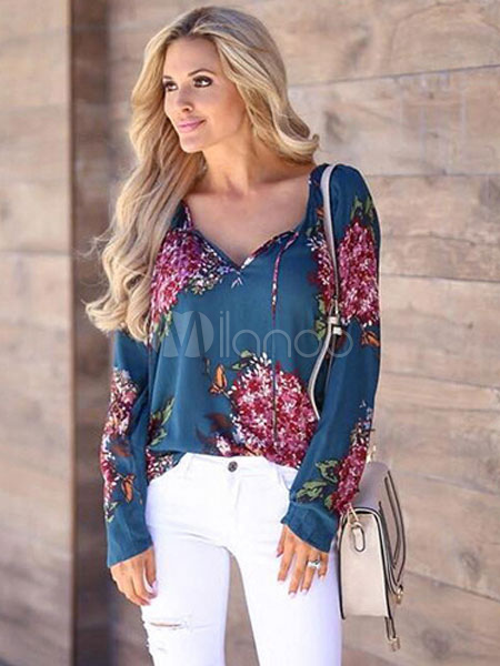 blusas florais femininas
