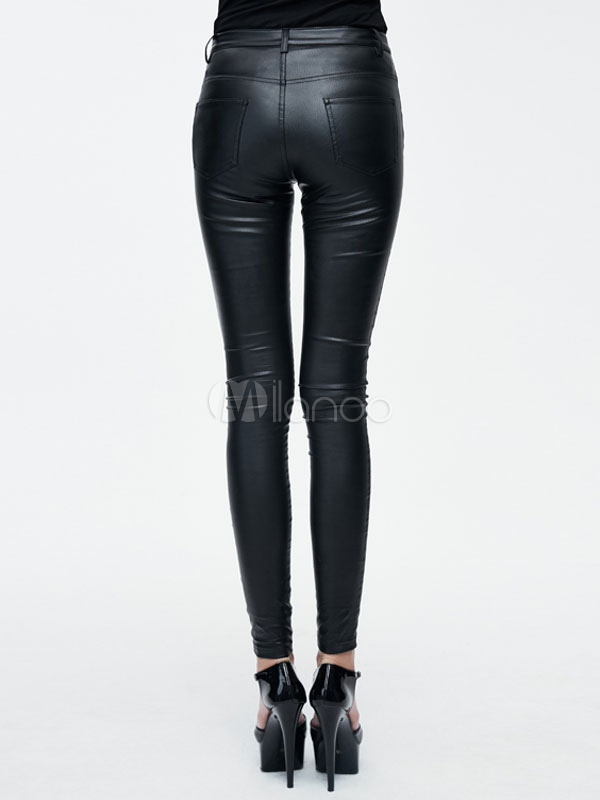 Costumes Costumes | Women Leggings Gothic Halloween Costume Black Skinny Pants Bottoms - OH56942