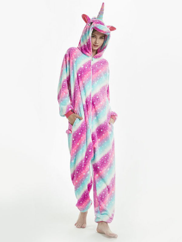 Disfraz Kigurumi Pijama Unicornio 2023 Halloween Franela Mono de Mujeres Carnaval Halloween - Costumeslive.com