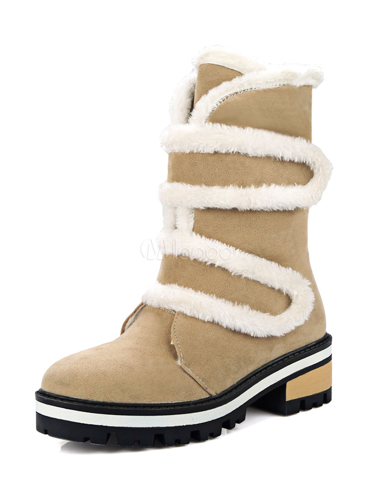 womens velcro winter boots