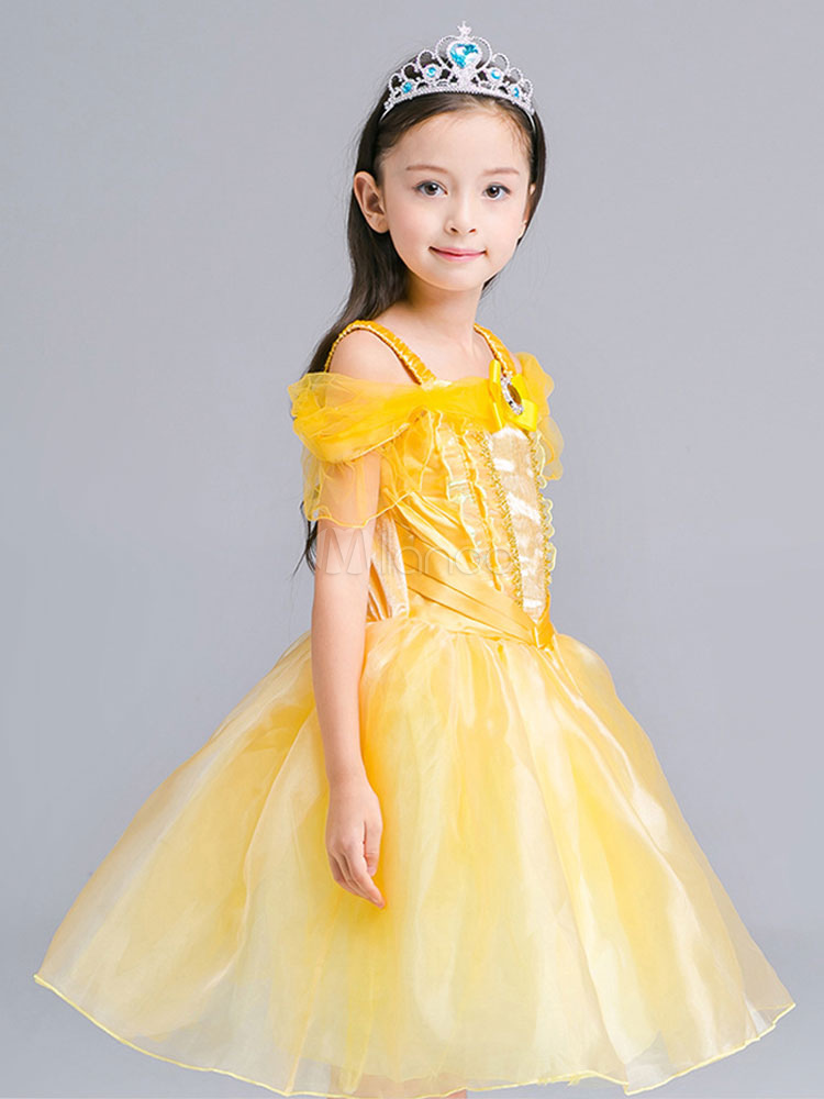 Rub Disney Prinzessin Kinder Kostüm Belle mit Diadem 