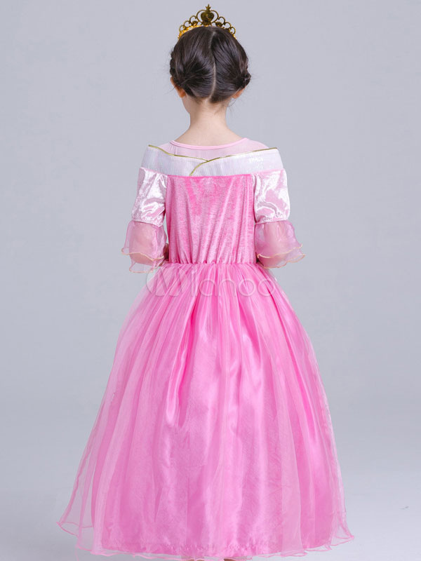 Princess Aurora Costume Halloween Kids Cosplay Dress Sleeping