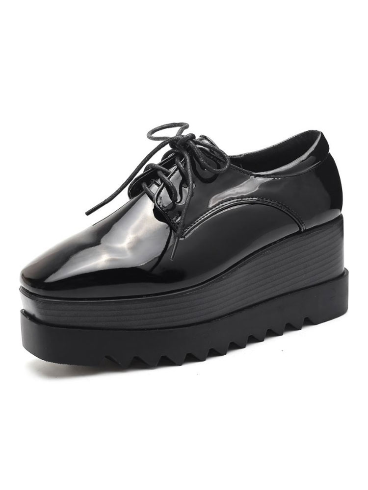 scarpe nere con zeppa
