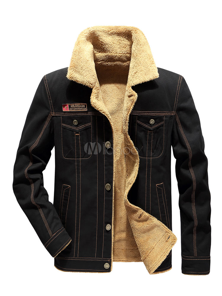 trucker jacket with fur